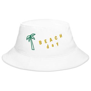 White Bucket Hat For Beach Day